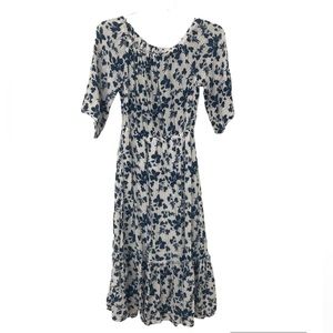 Michael Stars Dress Women’s S White and Blue LIKE NEW!